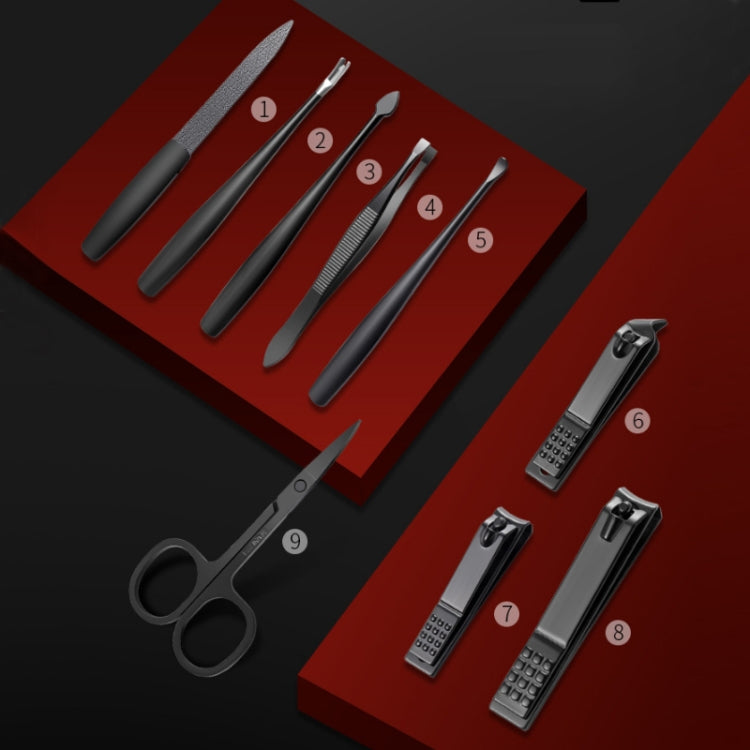 9 PCS/Set Stainless Steel Dead Skin Nail Trimming Set
