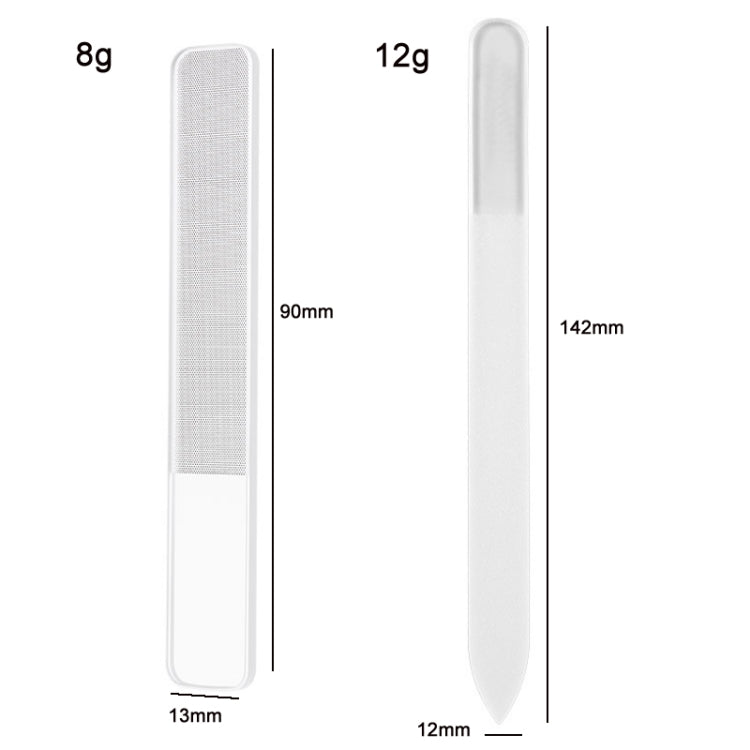 6 PCS Transparent Nano Glass Polished Nail File