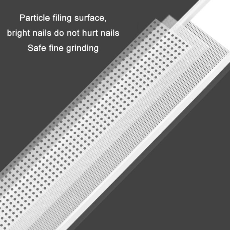 6 PCS Transparent Nano Glass Polished Nail File