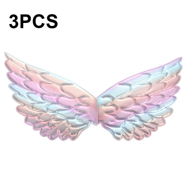 3 PCS Children Prom Dress Up Wings Elf Colorful Wings Party Costume Props