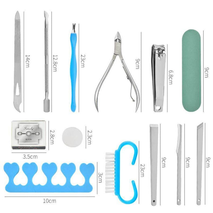 20 In 1 Foot File Grinding Exfoliating Manicure And Pedicure Kit