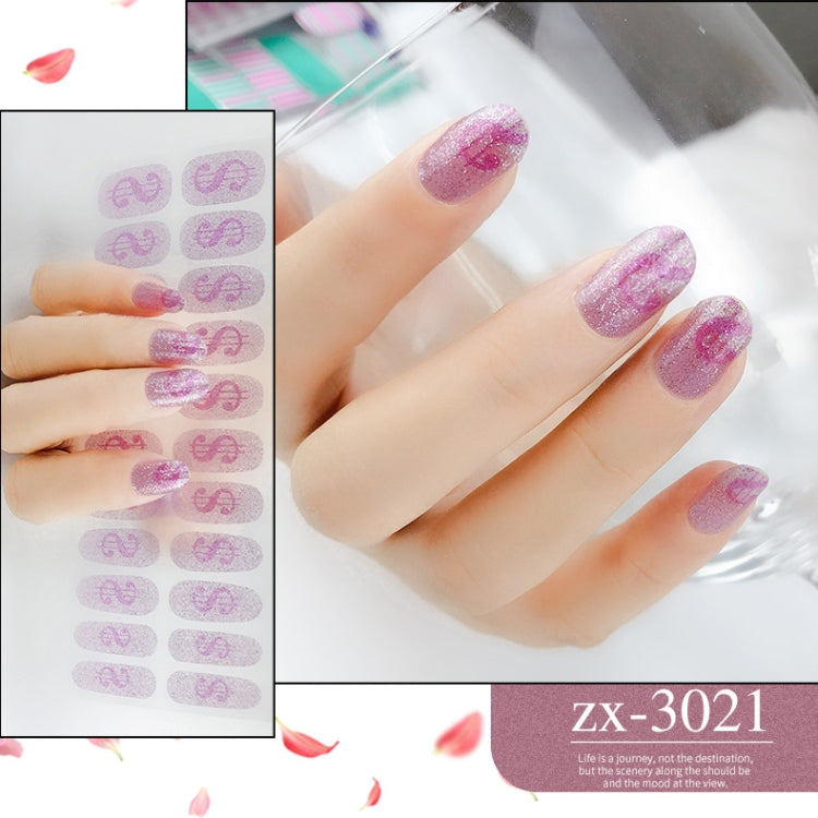 22 Fingers Shiny Onion Powder Starry Waterproof Nail Sticker