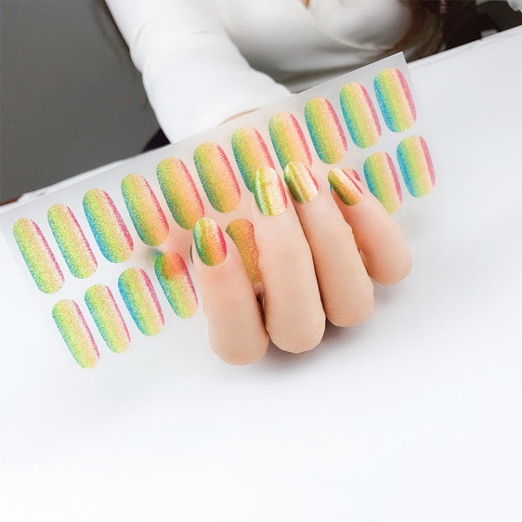 22 Fingers Shiny Onion Powder Starry Waterproof Nail Sticker