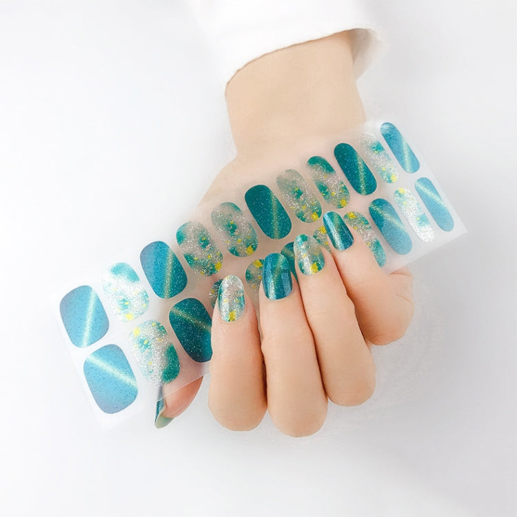 22 Fingers Shiny Onion Powder Starry Waterproof Nail Sticker