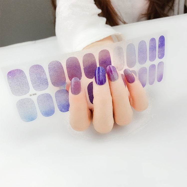 22 Fingers Shiny Onion Powder Starry Waterproof Nail Sticker