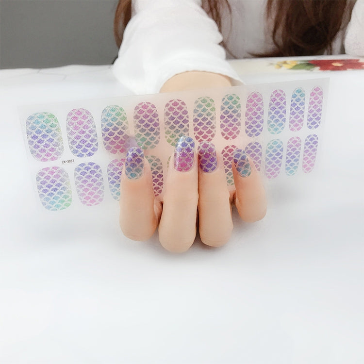 22 Fingers Shiny Onion Powder Starry Waterproof Nail Sticker