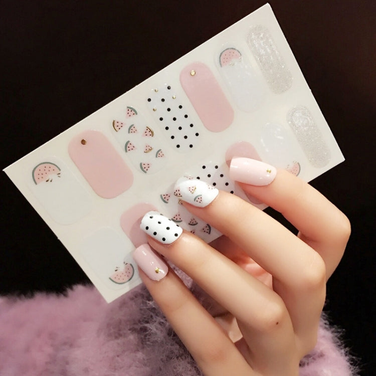 10 PCS 3D Hot Stamping Waterproof Nail Art Sticker