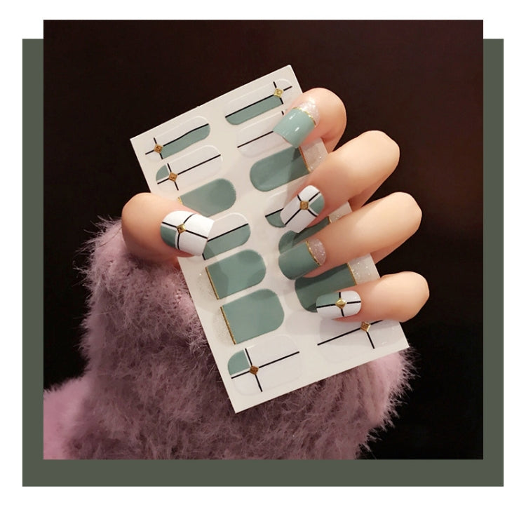 10 PCS 3D Hot Stamping Waterproof Nail Art Sticker