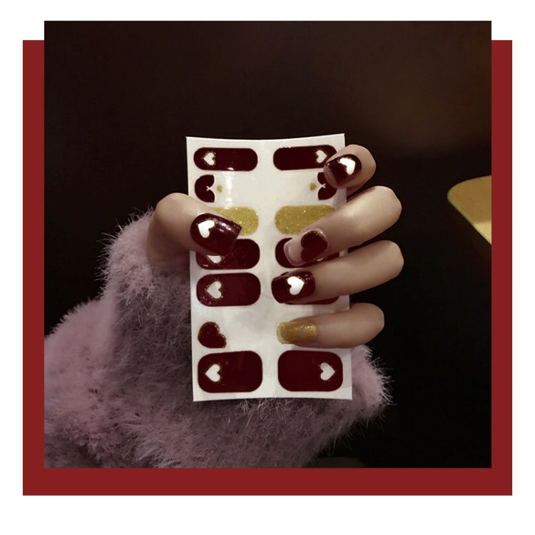 10 PCS 3D Hot Stamping Waterproof Nail Art Sticker