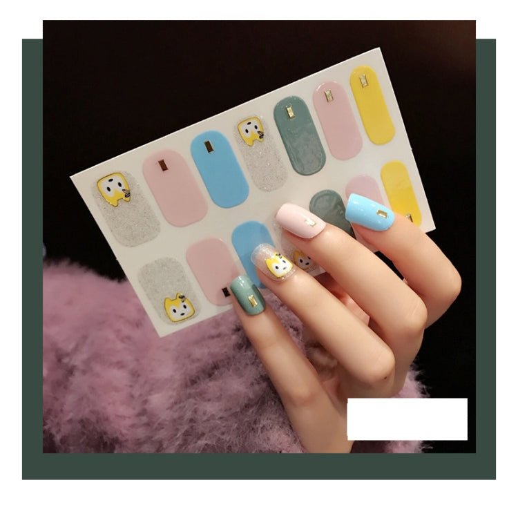 10 PCS 3D Hot Stamping Waterproof Nail Art Sticker
