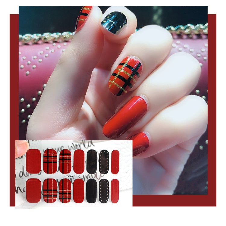 10 PCS 3D Hot Stamping Waterproof Nail Art Sticker