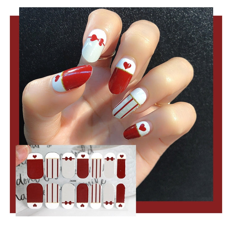10 PCS 3D Hot Stamping Waterproof Nail Art Sticker