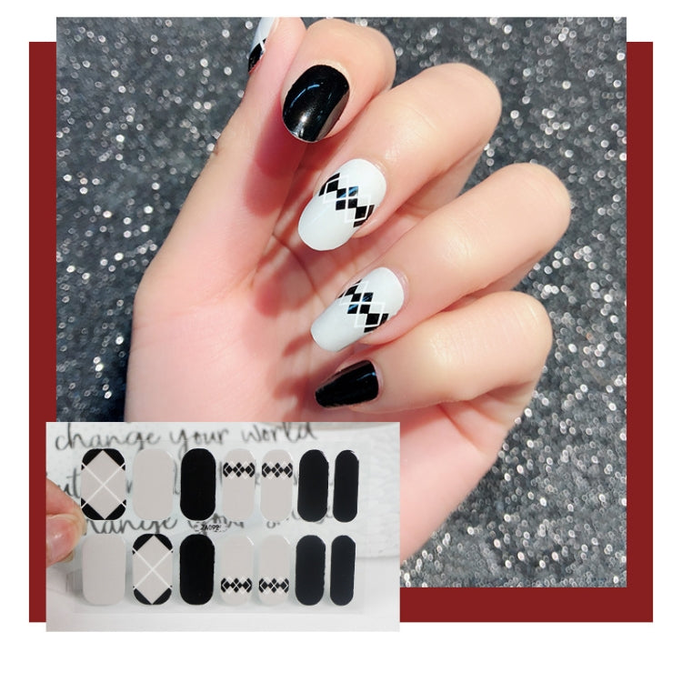 10 PCS 3D Hot Stamping Waterproof Nail Art Sticker
