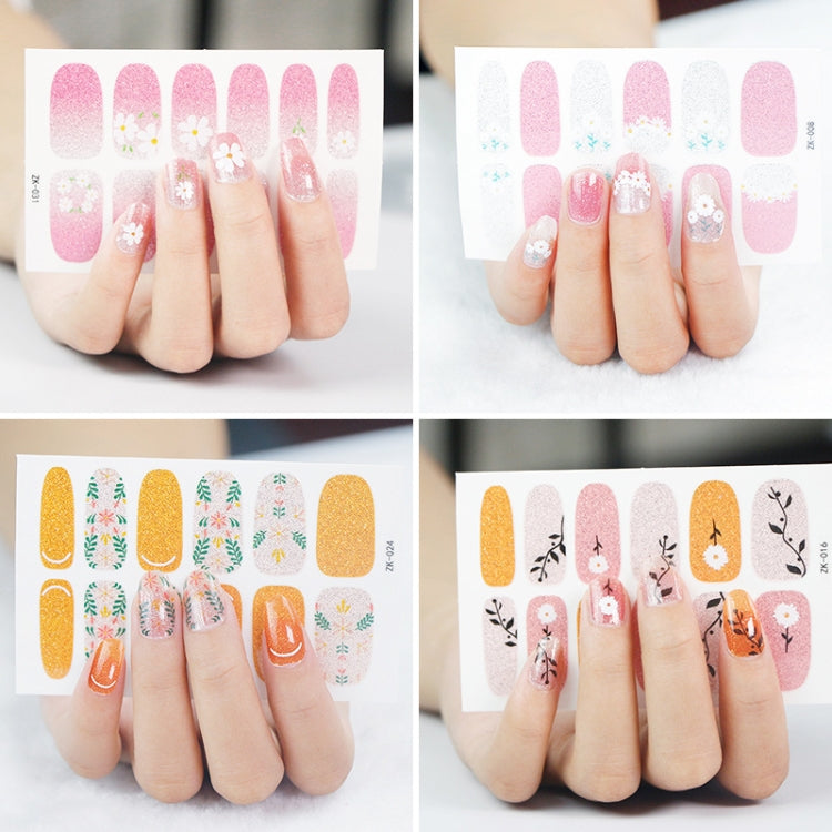 10 PCS 3D Hot Stamping Waterproof Nail Art Sticker
