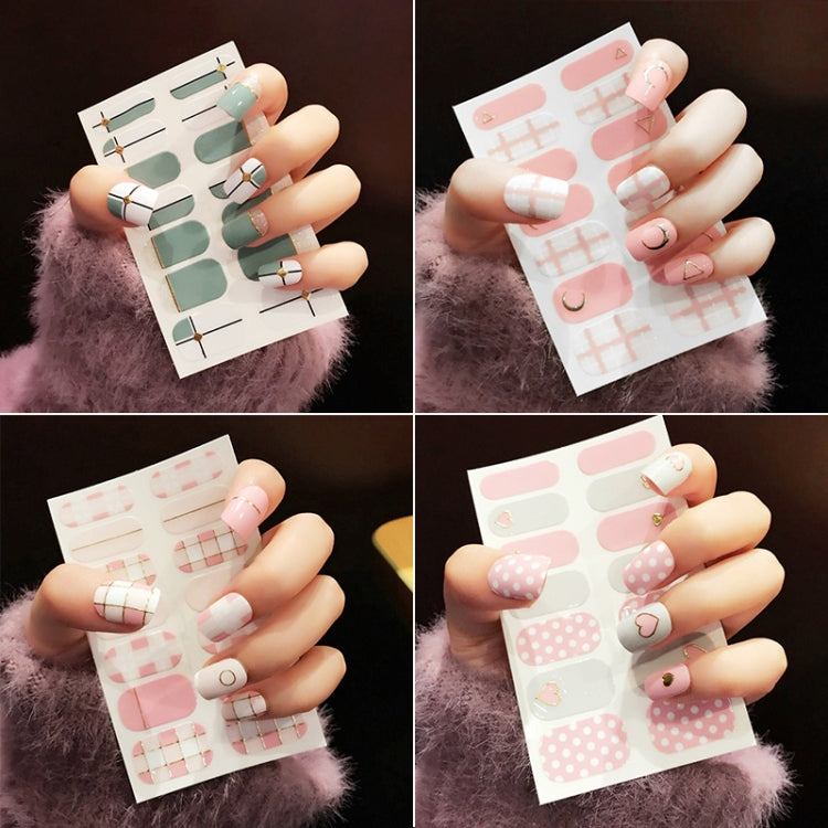 10 PCS 3D Hot Stamping Waterproof Nail Art Sticker