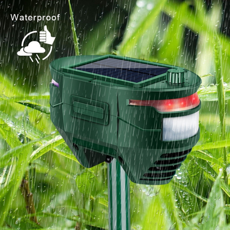 RC-544 Outdoor Solar Ultrasonic Infrared Sensor Animal Repeller