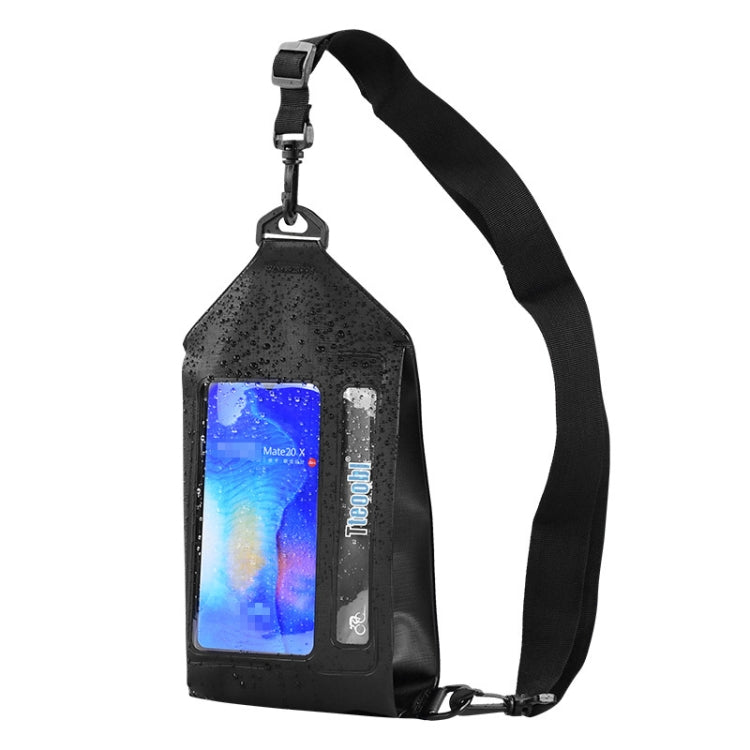 Tteoobl Swimming Waterproof Crossbody Phone Bag Touch Screen Chest Bag,Style: