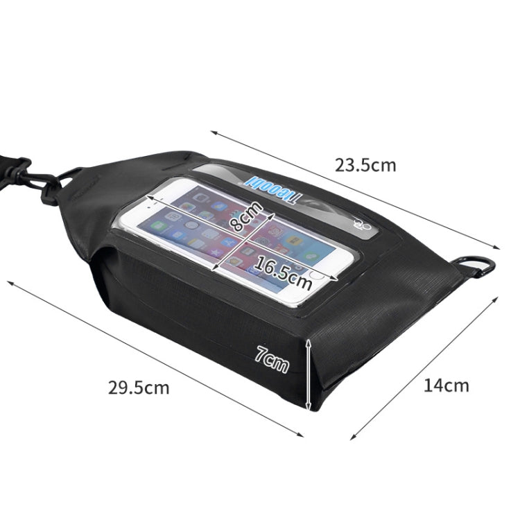 Tteoobl Swimming Waterproof Crossbody Phone Bag Touch Screen Chest Bag,Style: