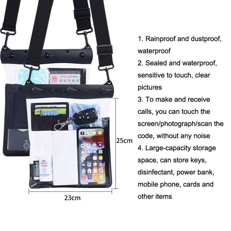 Tteoobl T-019A Sundries Storage Bag Phone Waterproof Shoulder Messenger Bag