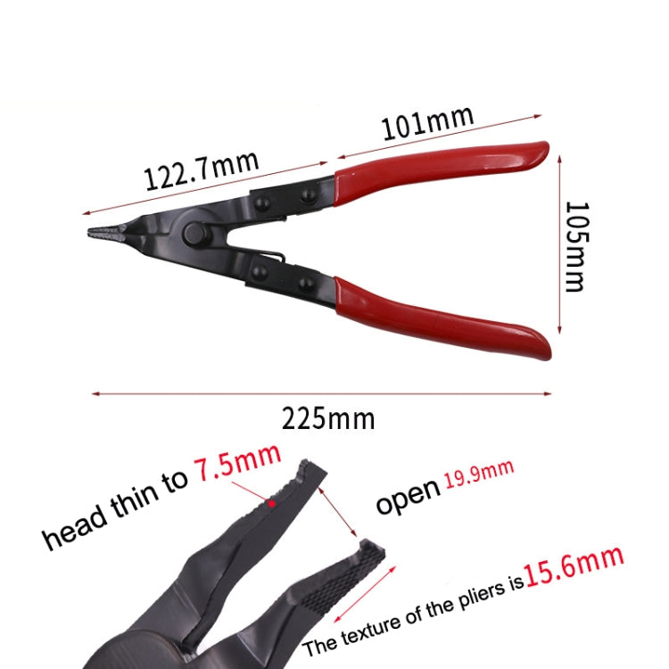 Reinforced Flat Circlip Pliers Flat-mouth Snap Ring Pliers