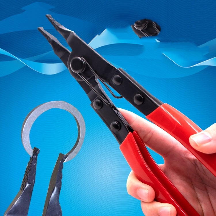 Reinforced Flat Circlip Pliers Flat-mouth Snap Ring Pliers