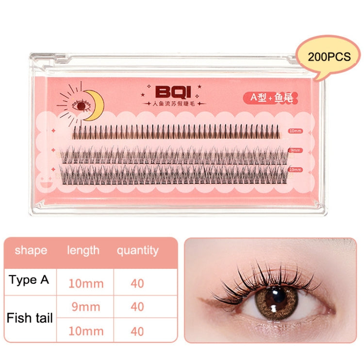 BQI B7229 Lightweight Natural Curling Three-dimensional Slim False Eyelashes, Style:
