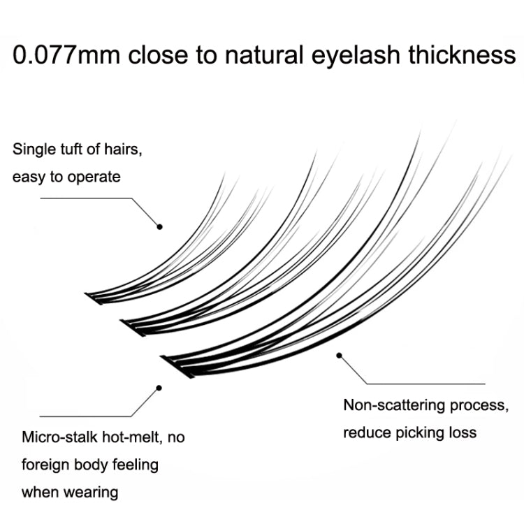BQI B7229 Lightweight Natural Curling Three-dimensional Slim False Eyelashes, Style:
