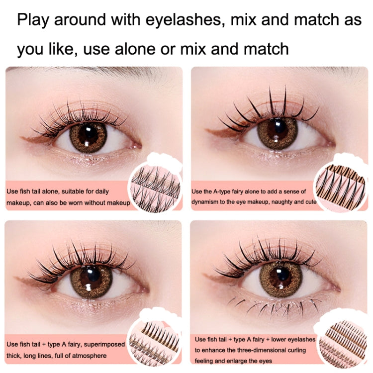 BQI B7229 Lightweight Natural Curling Three-dimensional Slim False Eyelashes, Style: