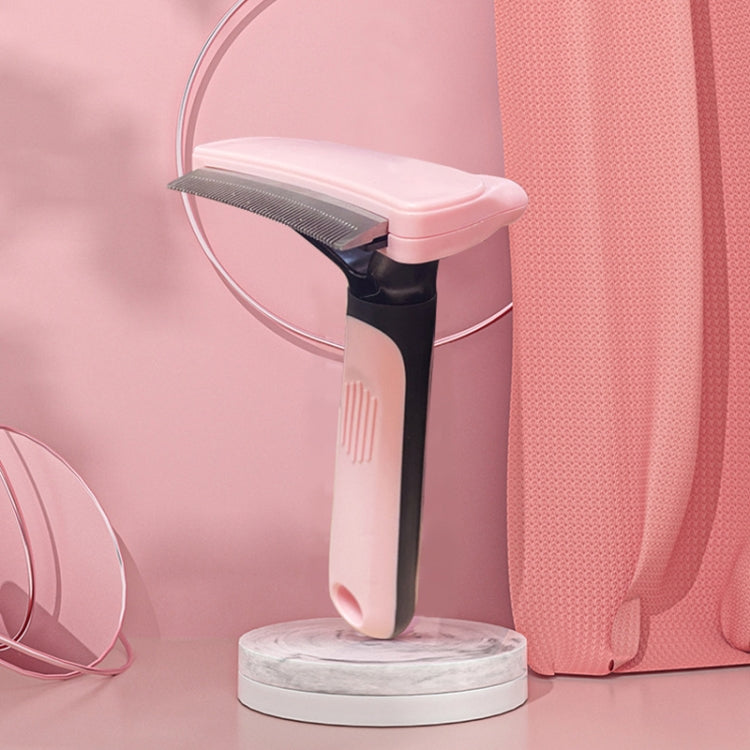 Pet Automatic Hair Removal Comb Curved Cat and Dog Open-knot Comb