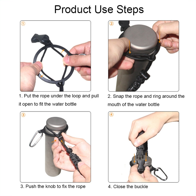 2 PCS Outdoor Camping Multifunctional Carabiner Water Bottle Handle