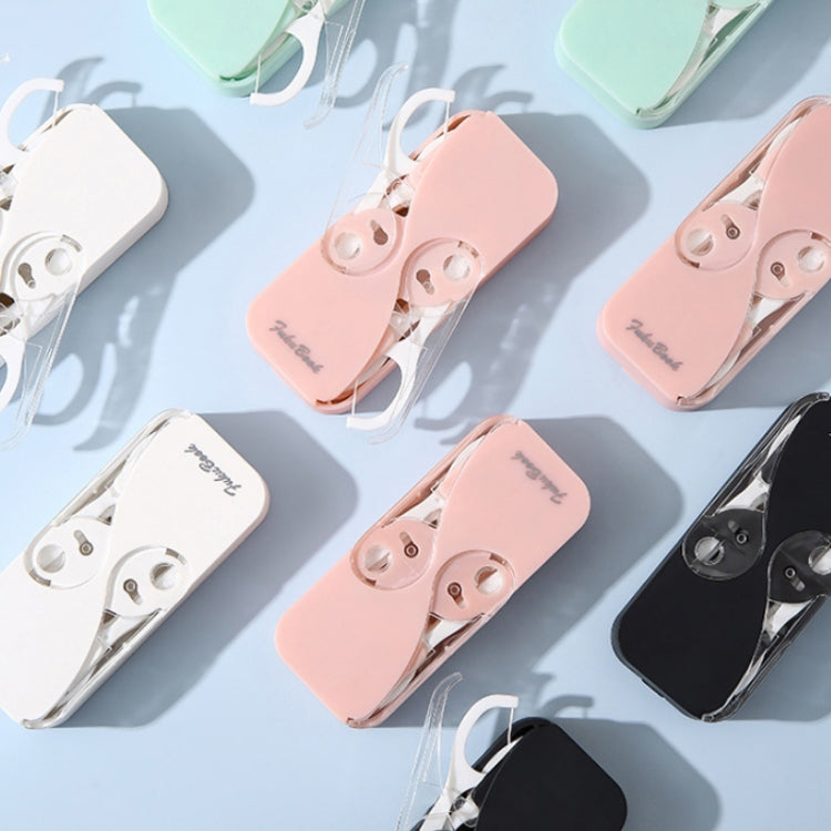 FukuBook Portable Mini Automatic Opening and Closing Floss Storage Box with Floss