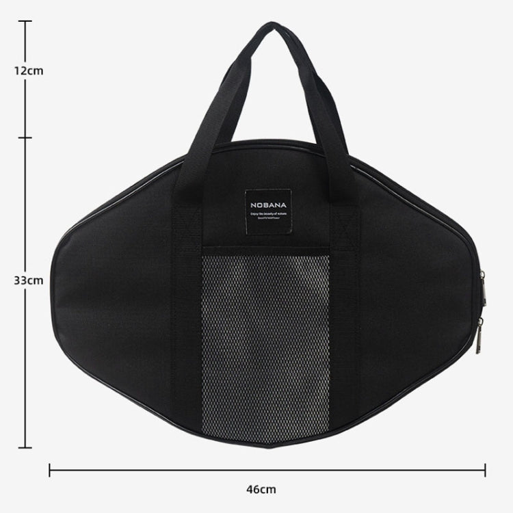 NOBANA Outdoor BBQ Pan Camping Stainless Steel Frying Pan, Style: