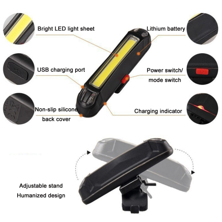 LED Rechargeable Bicycle Warning Strip Tail Light