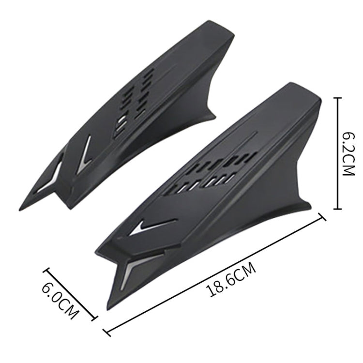 1 Pair Motorcycle Helmet  Horns Plastic Paste Decoration