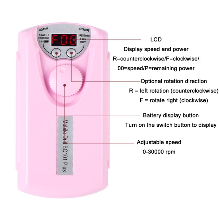 Portable Electric Pen Nail Removal Tool Mini Nail Polishing Machine