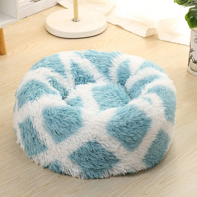 Long-haired Round Pet Kennel Warm Pet Bed