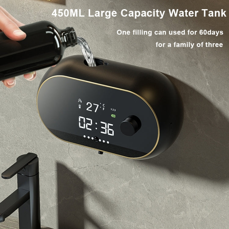 W2 Wall-mounted USB Charging  Automatic Foam Soap Dispenser With Time Temperature Display