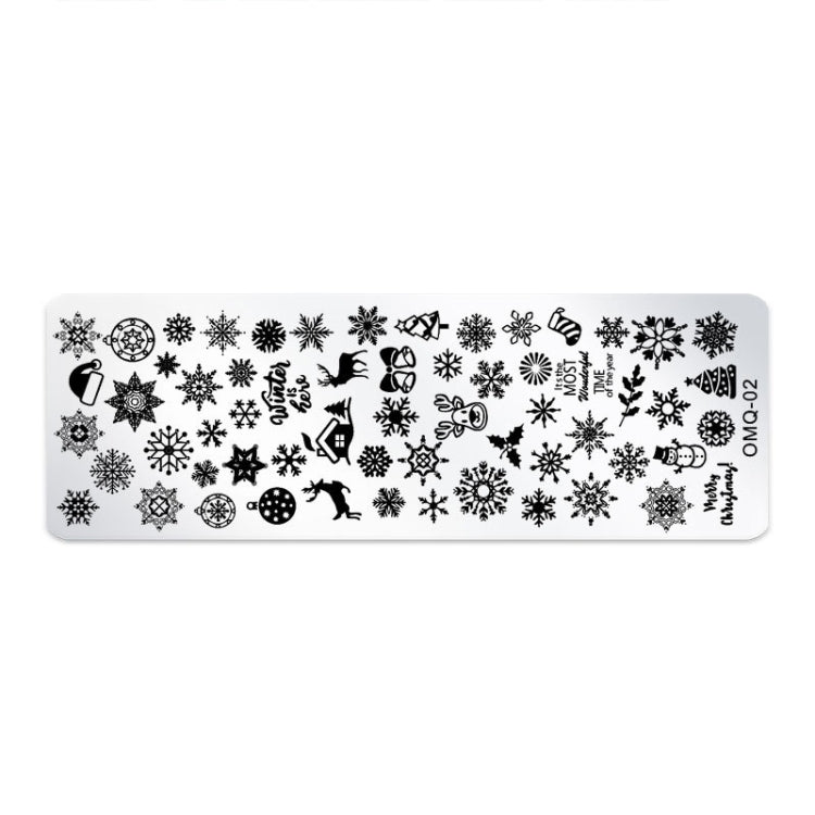 5 PCS Stainless Steel Nail Art Print Template Nail Art Tools