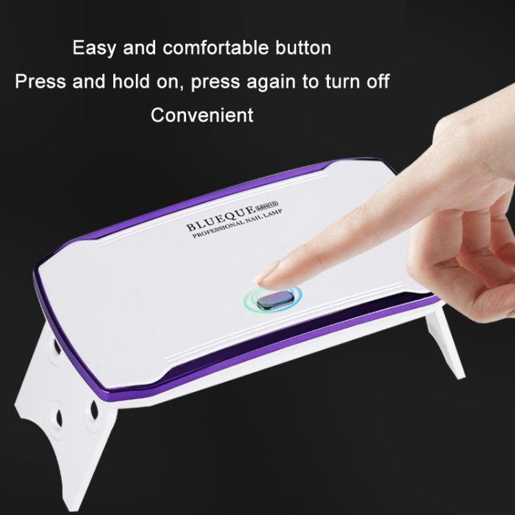 BLUEQUE USB Powered Nail Manicure Handheld UV Phototherapy Machine