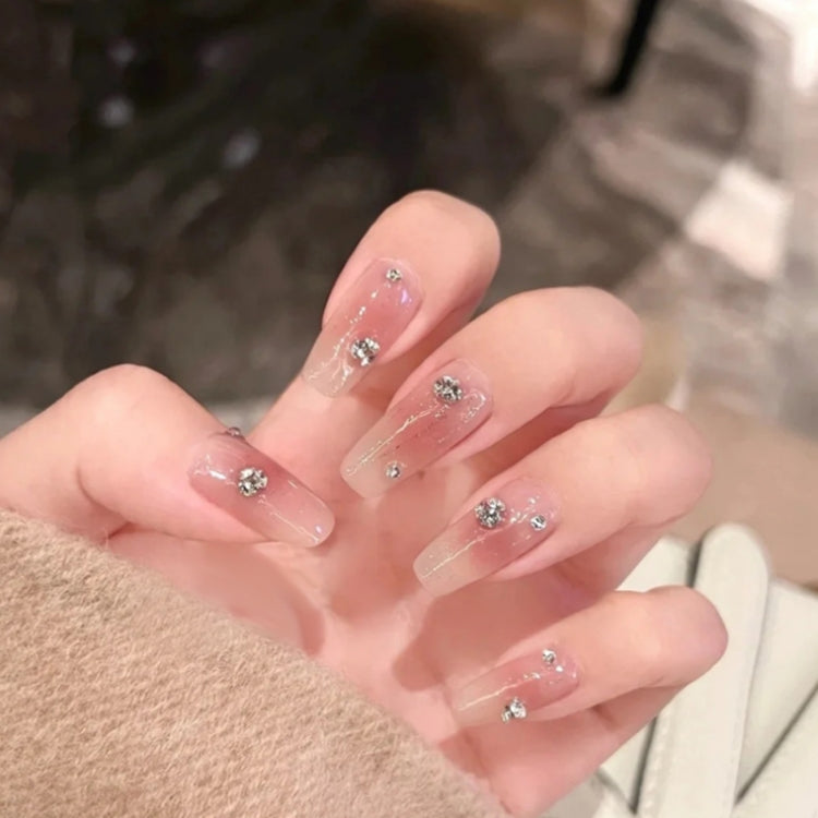 Nail Art 6 Grid Pointed Bottom Diamond Nail Jewelry, Specification: 05 Purple Red