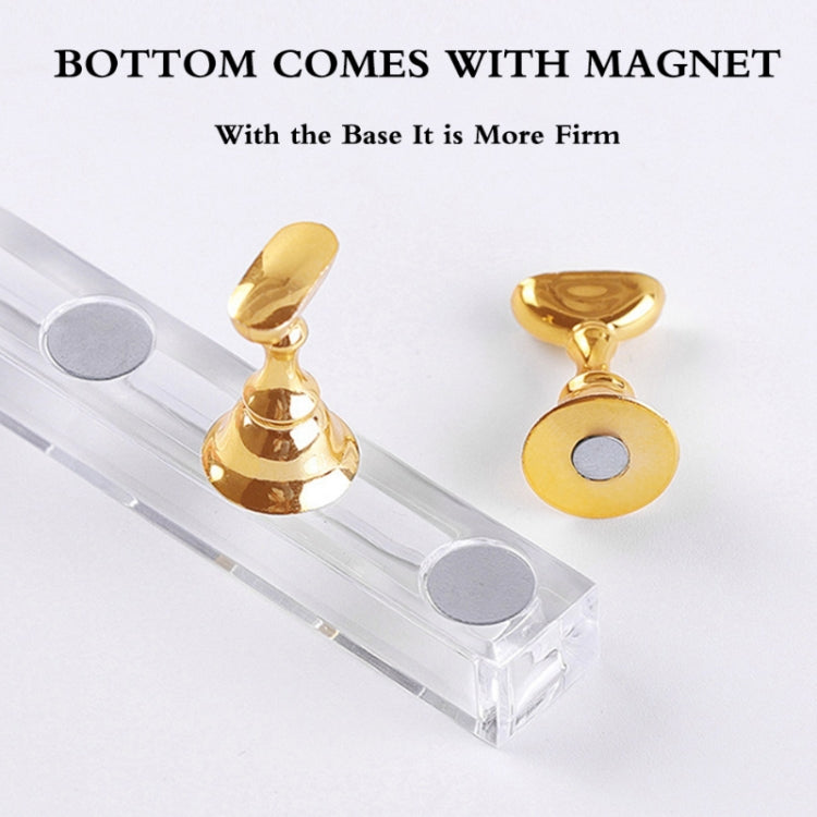 2 PCS Nail Art Chessboard Holder Nail Sheet Acrylic Base Practice Stand