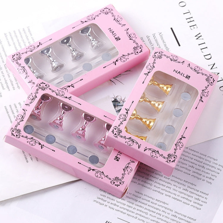 2 PCS Nail Art Chessboard Holder Nail Sheet Acrylic Base Practice Stand