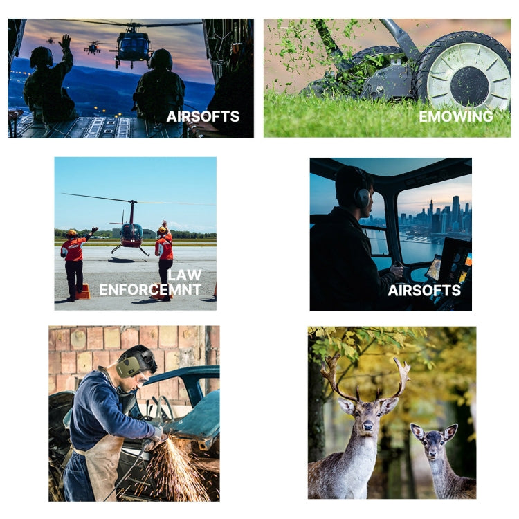 Noise-cancelling Headphones Noise-isolating Earmuffs For Outdoor Work