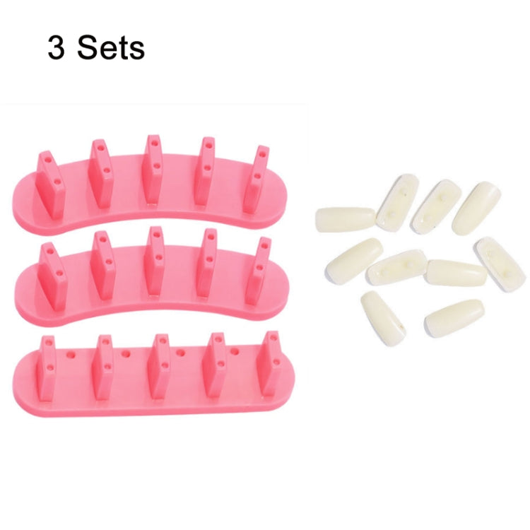 3 Sets Adhesive-Free Nail Practice Stand Nail Display Stand