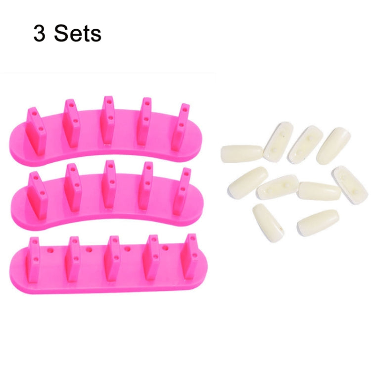 3 Sets Adhesive-Free Nail Practice Stand Nail Display Stand