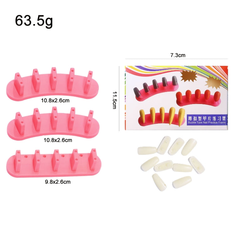 3 Sets Adhesive-Free Nail Practice Stand Nail Display Stand