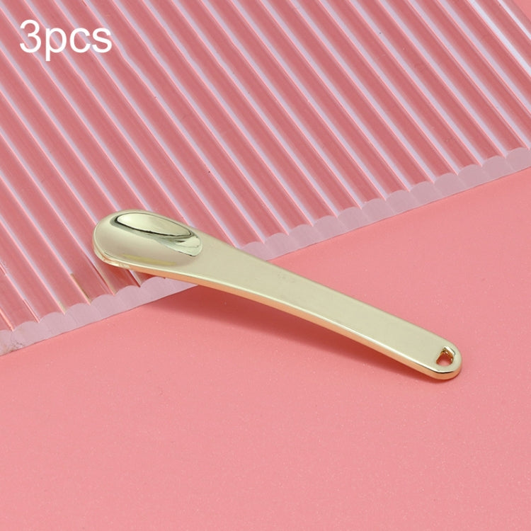 3 PCS Zinc Alloy Cosmetics Spoons Cream Split Spoon