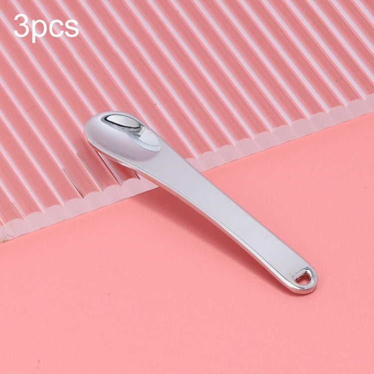 3 PCS Zinc Alloy Cosmetics Spoons Cream Split Spoon