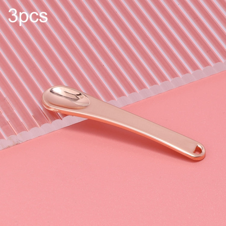 3 PCS Zinc Alloy Cosmetics Spoons Cream Split Spoon