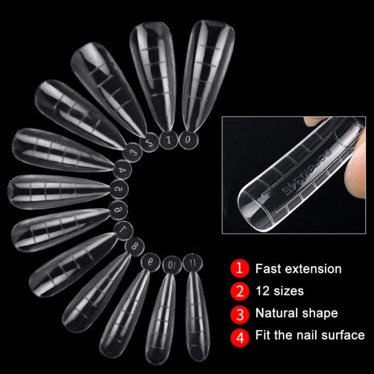 2 Boxes Nail Crystal Rapid Light Therapy Extension Nail Model, Shape: